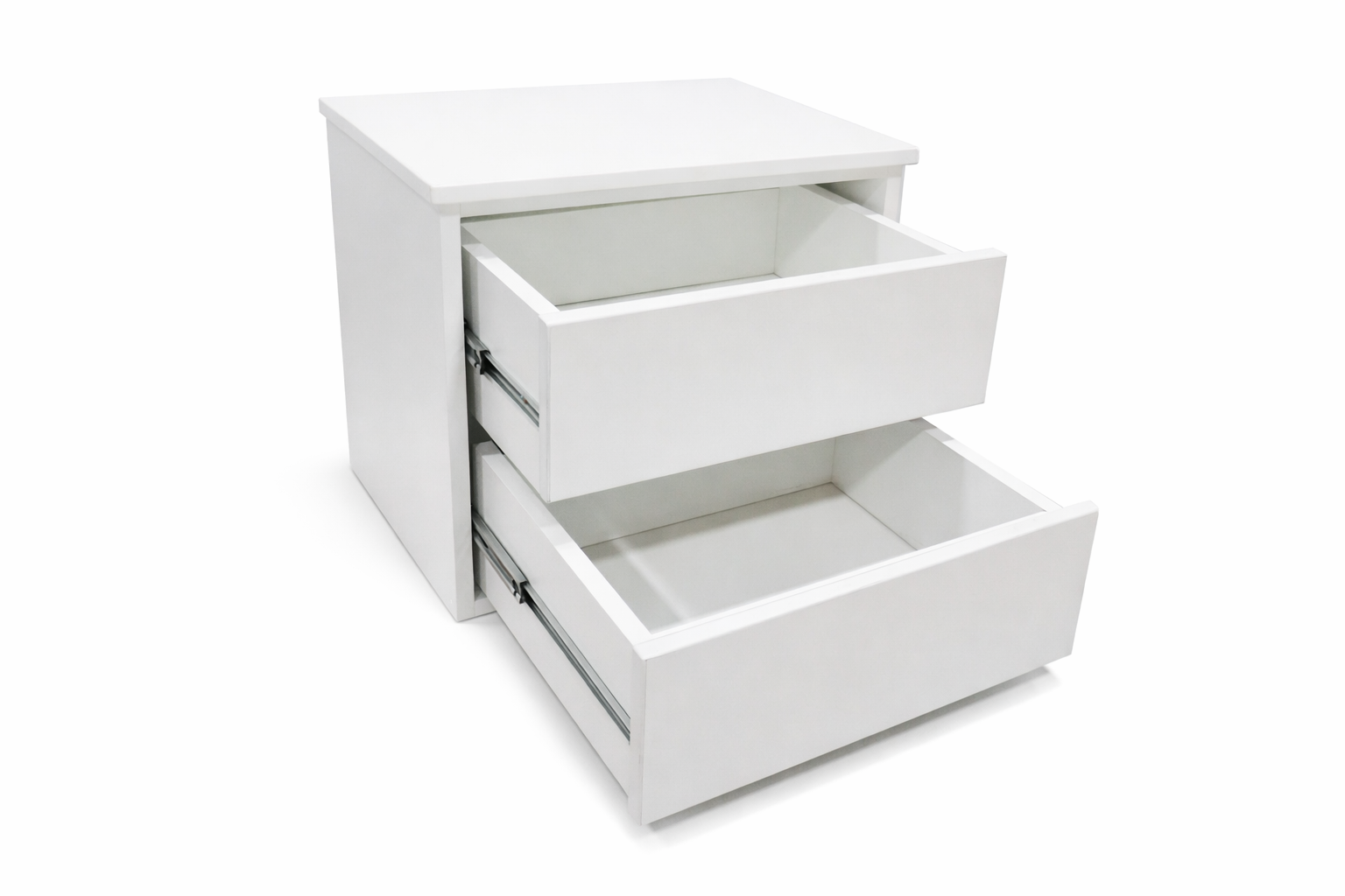 Velador con dos cajones